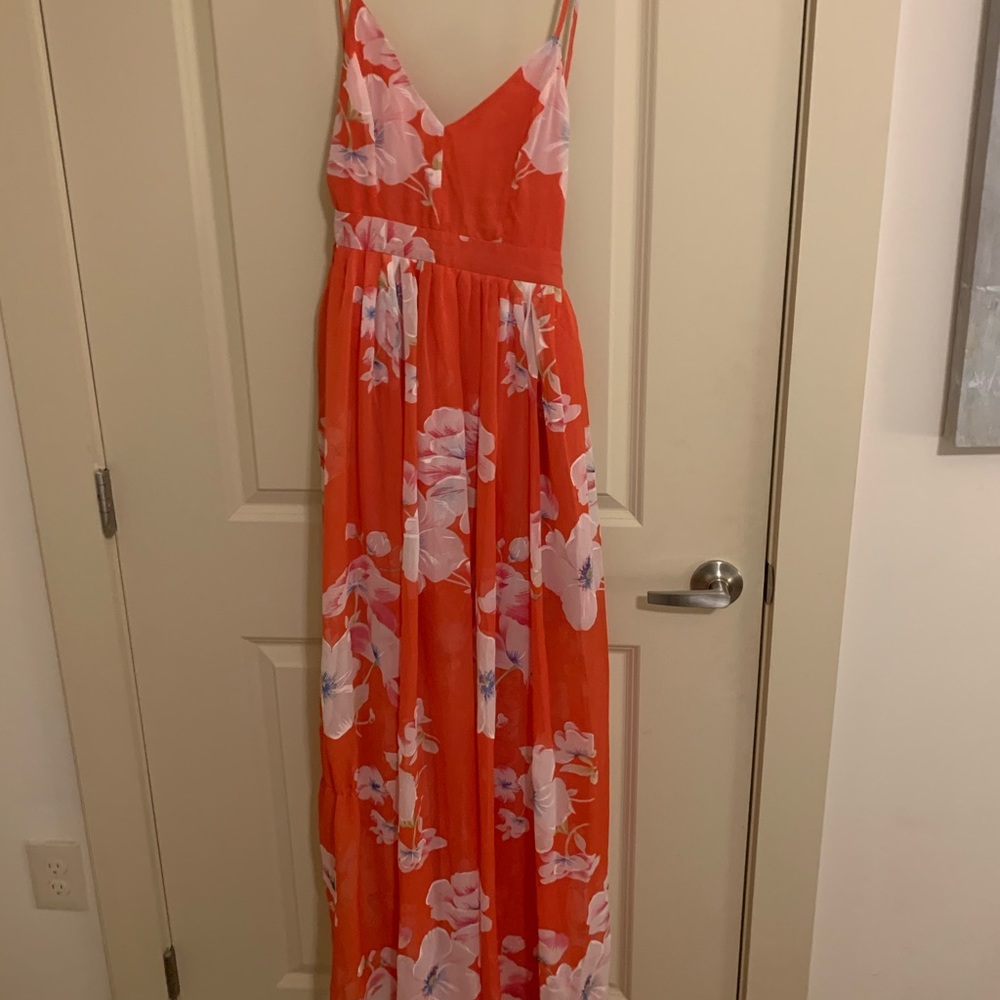 Pink maxi dress
